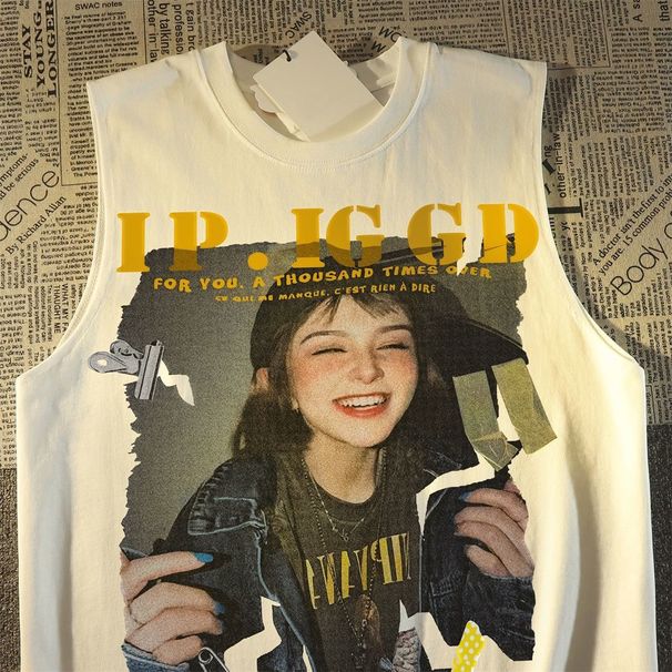 240g American Oversize Pure Cotton Short T-Shirt For Women And Men Summer Loose Ins Style Half Sleeve_desvips.com