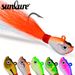 Long Casting Sinking Lead Fish Small Jig VIB With Tied Feather Hook Metal Hard Bait Lure_desvips.com