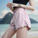 Women's Sports Shorts, Anti-exposure, Two-in-one Design, Quick-dry, High-waisted, Breathable, Suitable For Running,_desvips.com