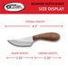 SZCO Full Tang Hunting Knife With 4.75 Inch Stainless Steel Drop Point Blade, Burlwood Handle, And Sheath - Brown Pocket Knife For Hunting, Cutting, A_desvips.com