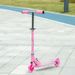 Monopattino Per Bambini 3-7 Anni Pieghevole A 2 Ruote E Altezza Regolabile, 67x30x63/68/73/76 Cm, Rosa_desvips.com