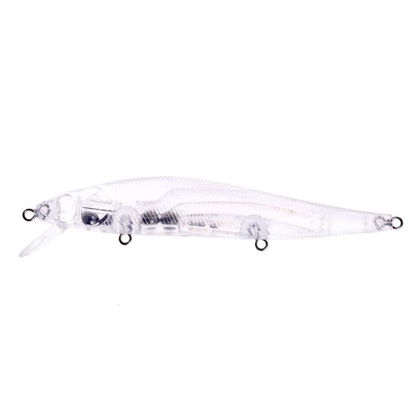 10pcs 14cm 17.8g Unpainted Minnow, DIY Blank Long Jerkbait For Pike Zander Sea Bass, Artificial Hard Bait Fishing Tackle Gear_desvips.com