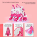 Flashing Kids Inline Skates-Adjustable Size,Suitable For Boys & Hirls,Beginner Roller Skates Wwith Light-up Wheels_desvips.com