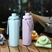 Silicone Foldable Portable Telescoic Outdoor Sorts 600ml Large Caacity Temerature Resistant Caming Cycling Water_desvips.com