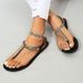 Women's Roman jelly shoes new PVC sandals for women summer fashion T shaped sandals flat beach shoes_desvips.com