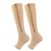 Sports Socks Women's Open Toe Compression Stockings Zipper Elastic Leg Lengthening Calf Socks Sports Outdoor Accessories_desvips.com