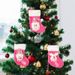 001 Cross-Border New Decorations Pink Small Christmas Tree Decoration Socks Gift Bag Pendant_desvips.com