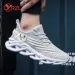 YRZL Mens Sport Breathable Lightweight Sneakers Outdoor Mesh Black Running Athletic Jogging Tenis Walking Shoes Man_desvips.com