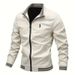 Men's Lightweight Autumn Shirt Vacation Daily Soft Pocket Spring & Fall Plain Fashion Classic Lapel Jacket_desvips.com