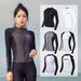 Korean Women's Diving Suit Two-Piece Long Sleeve Swimsuit Sun Protection Quick-Dry Rash Guard Couple Snorkeling Surfing_desvips.com