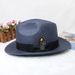 Handmade Intricately Grass Hats,Men And Women Hats, Panama European American Style Jazz Hats, Spring Summer Autumn,Short Brimmed Ceremonial Retro Hats_desvips.com