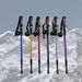 1pc Aluminium Alloy Teleskopic Stick Hiking Poles Bastão De Trekking Walking Stick Ultralight Absorber Walking Cane Alpenstock_desvips.com