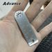Mini Alloy Titanium Small Ruler Keychain Accessories Outdoor Tool_desvips.com
