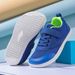 Kids' Breathable Hook-and-Loop Sneakers - Lightweight Mesh & Synthetic Leather Shoes For Outdoor Play - Flexible Sole For Running & Sports_desvips.com