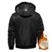 Cross-Border Foreign Trade Winter Fleece-Lined Thickened Casual Warm Hooded Coat Windproof Men's Clothing Plus Size_desvips.com