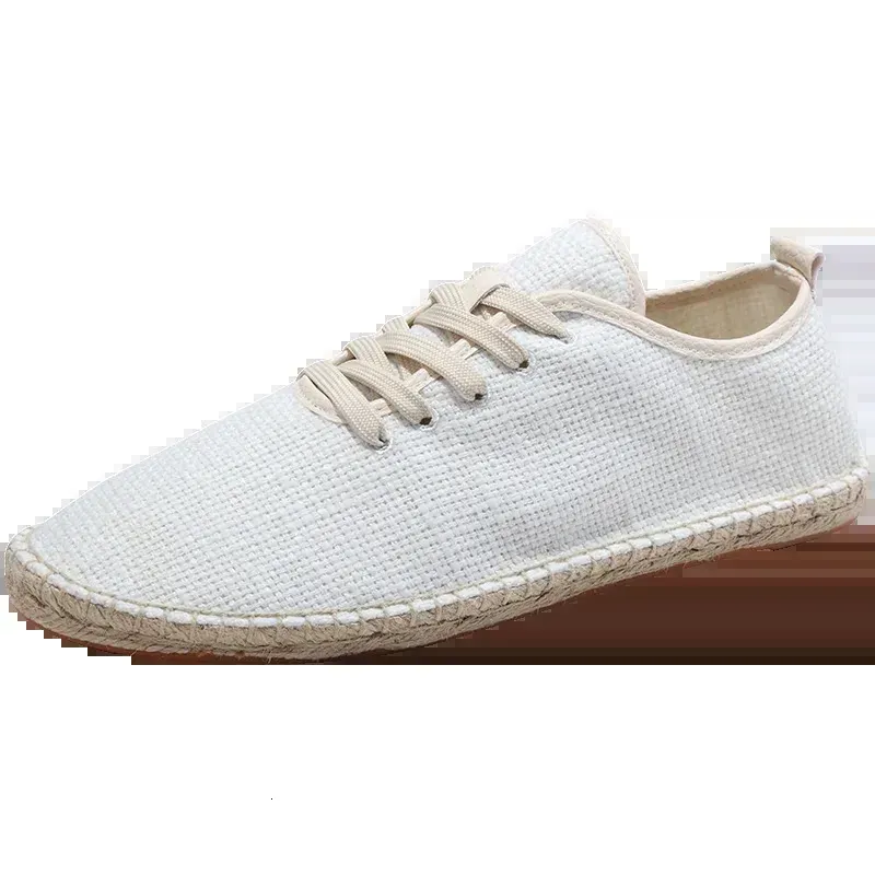Summer Linen Breathable Flats Men Espadrilles Loafers Fashion Women Canvas Shoes Casual Fisherman Driving Footwear_desvips.com
