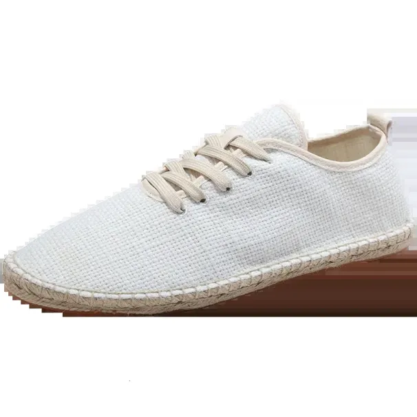 Summer Linen Breathable Flats Men Espadrilles Loafers Fashion Women Canvas Shoes Casual Fisherman Driving Footwear_desvips.com
