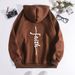 Men's Clothing sweatshirt faith fashion printed hooded back collar plus velvet sweatshirt_desvips.com