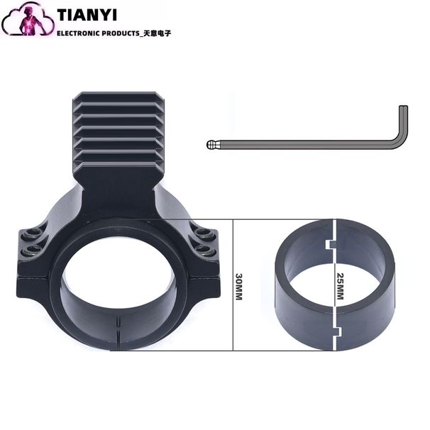 25.4mm/30mm Sight Holder 25.4mm Flashlight Holder Fixture Aluminum Alloy Sight Holder_desvips.com