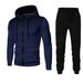 Men's & Women's Fleece-Lined Dot Print Zip-Up Hoodie Set - Casual Sportswear For Autumn & Winter (Multiple Colors & Sizes)_desvips.com