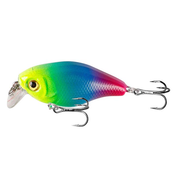 1 Pcs Floating Rocking Lure 4.5cm/4.2g Realistic Hard Lure Little Fat Mini Wobbler Artificial Plastic Hard Fishing Lures_desvips.com