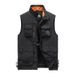 Spring/Summer Zippered Solid Color Regular Stand Collar Casual Loose Style Non Hooded 3D Patch Pocket Brown Horse 3011_desvips.com