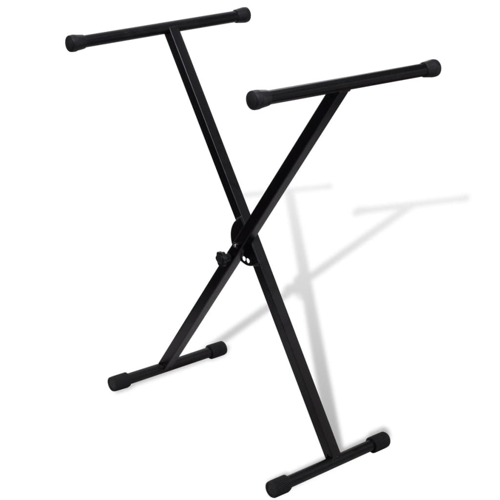 Adjustable Single-Strut Reinforced Keyboard Stand X-Frame_desvips.com