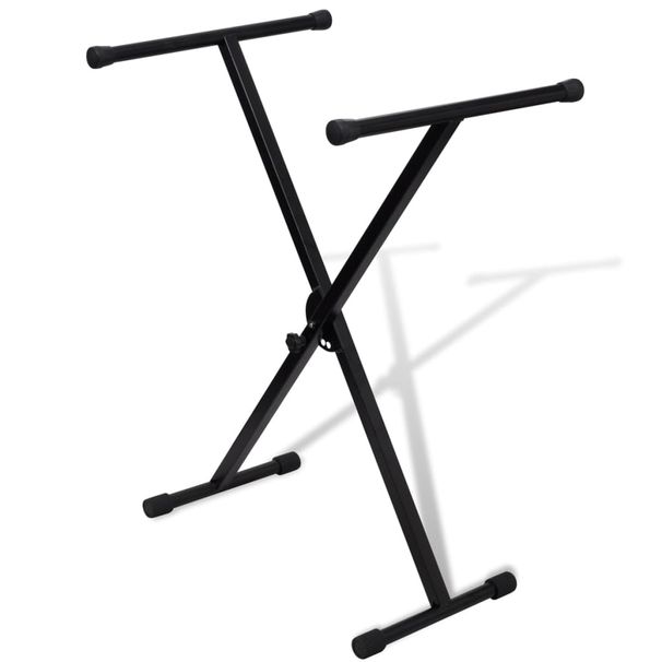 Adjustable Single-Strut Reinforced Keyboard Stand X-Frame_desvips.com