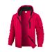 Men's Sports Zipper Hoodie Coat Solid Color Cardigan Sweatshirt For Men Clothing Sportswear Slim Fit Casual Jacket_desvips.com