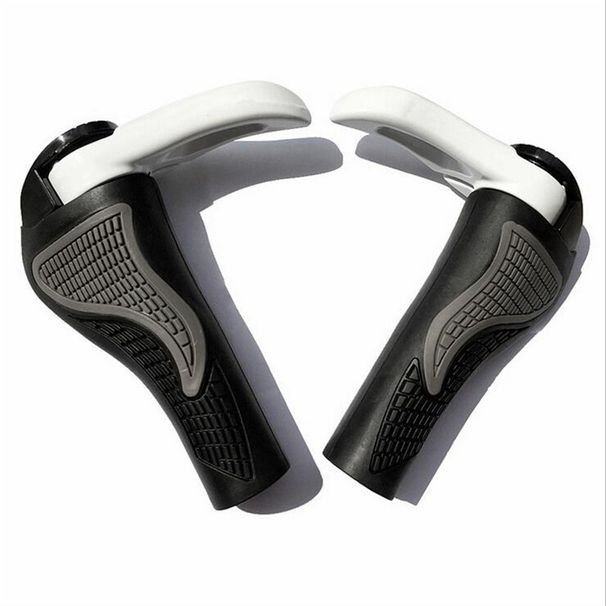 New Mountain Bike Rubber Horn Bicycle Handlebar Grips Cycling Accessories Double Lock Anti-Slip Auxiliary Handlebars_desvips.com