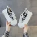 Genuine Leather Thick Sole Round Toe Raised Small White Casual Comfortable Trendy And Versatile Women Board Shoes_desvips.com
