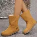 hot Free Shipping Designer Boots For Woman Cotton Shoes Winter New Thick Soled Plush Solid Fashionable Casual Vintage_desvips.com
