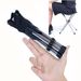 Stainless Steel Folding Camping Chair, Portable Aluminum Fishing Stool For BBQ Hiking Picnic Travel, Collapsible Outdoor Seat_desvips.com