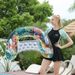 Environmentally Friendly PVC Thickened U Shaped Sequined Flamingo With Cup Holder Inflatable Lounge Chair Portable Adult Water Inflatable Floating Row_desvips.com