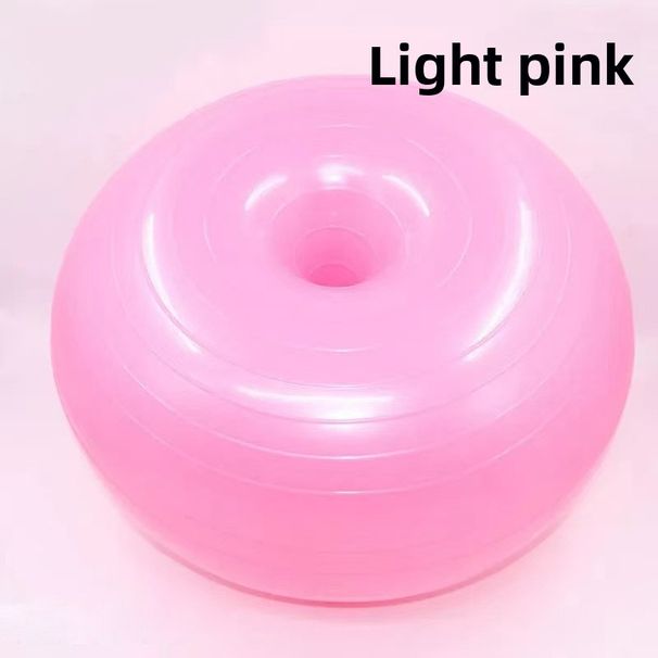 Cross-Border New Donut Home Yoga Thickened Explosion-Proof Women's Fitness PVC Pilates Ball_desvips.com