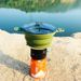 New outdoor camping folding pot silica gel trekking pot portable picnic pot stainless steel camping cookware_desvips.com