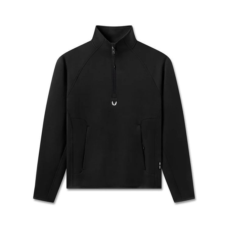 Autumn And Winter Men's Sweatshirt, American Style, Heavy-duty Half-zip Sports Sweatshirt Young Men, Large Size Casual_desvips.com