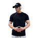 Spring Summer Men's Heavyweight Patchwork Short Sleeve Anti-Wrinkle High Elasticity Firm Fit Running Training Sports_desvips.com