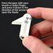 New Stainless Steel Mini Folding Knife For Outdoor Use, Pocket Knife, Keychain Accessory, Package Opener_desvips.com