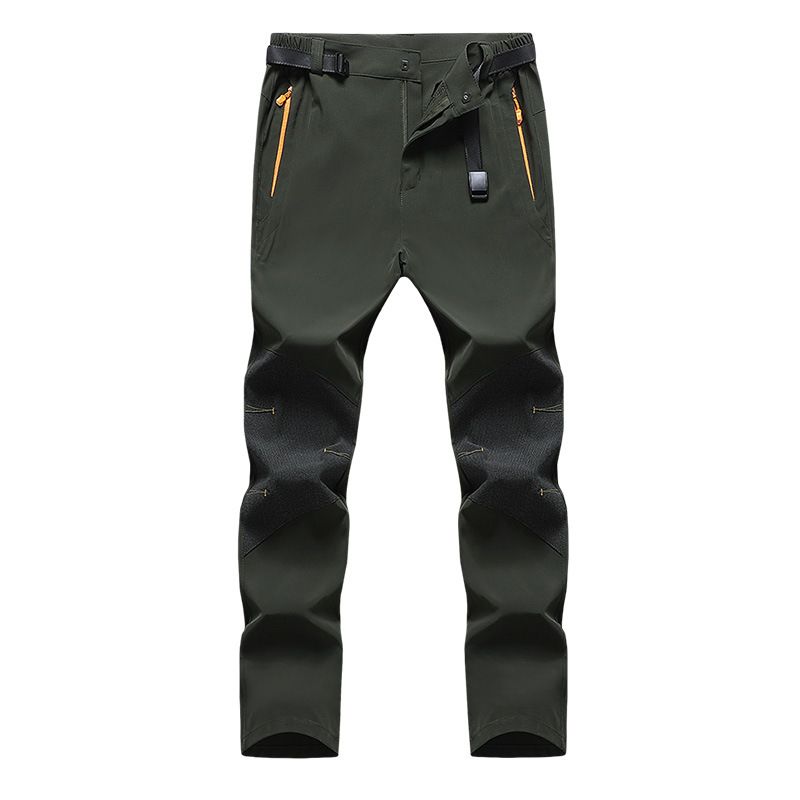 Men's Quick-Dry Pants Summer Lightweight Stretch Hiking Breathable Casual Sports Loose Fit Color Block Fishing Trousers_desvips.com