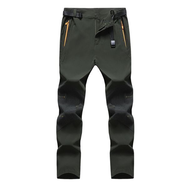 Men's Quick-Dry Pants Summer Lightweight Stretch Hiking Breathable Casual Sports Loose Fit Color Block Fishing Trousers_desvips.com