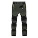 Men's Quick-Dry Pants Summer Lightweight Stretch Hiking Breathable Casual Sports Loose Fit Color Block Fishing Trousers_desvips.com