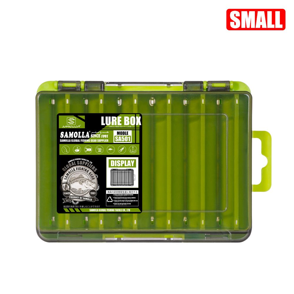 SAMOLLA Fishing Tackle Box Portable Lure Bait Storage Case Fishing Gear Organizer_desvips.com