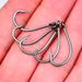 Qianyou Black Tube Fishing With Holes, Barbed Blood Groove Hooks For Big Fish, Rock Sea Fishing, String Hooks, 100_desvips.com