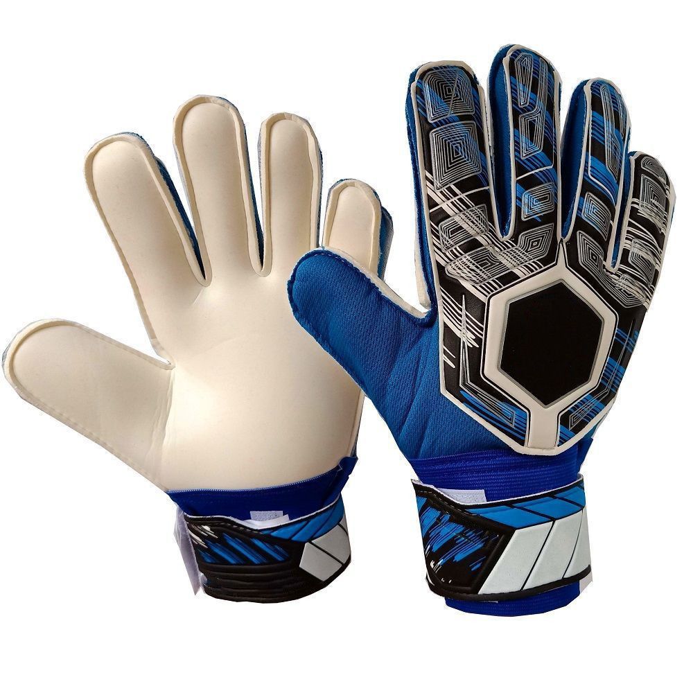 Professional Training Football Goalkeepers, Anti-Slip Goalkeeper Gloves Children With Latex Finger Guards For Primary_desvips.com