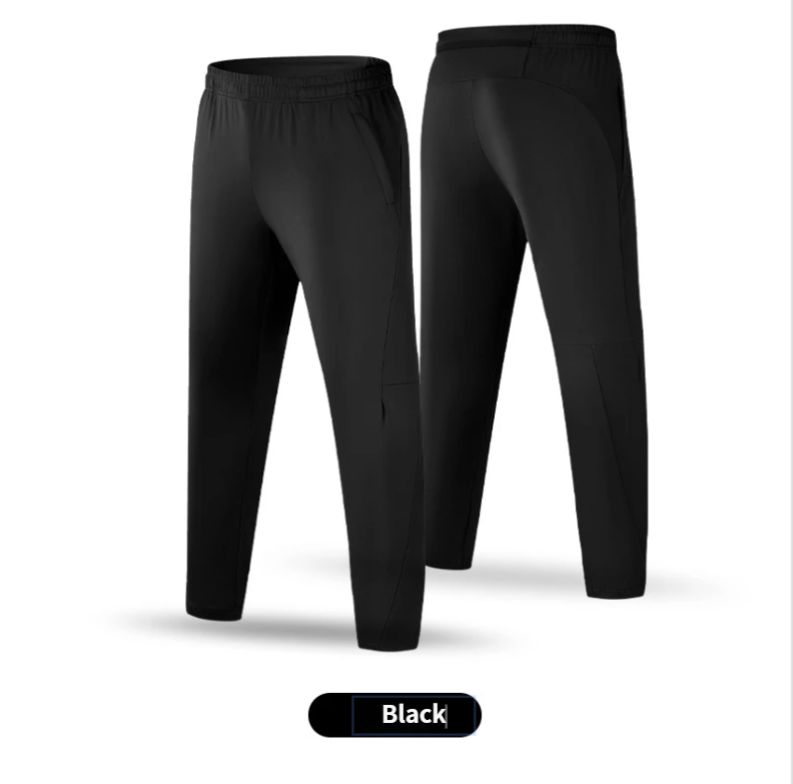 Men's Stretch Running Pants:breathable Quick-dry With Zipper Pockets (casual & Sports Style)_desvips.com