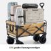 Qunature 150KG Folding Cart Foldable Camping Trolley Camping Cart Handcart 180L_desvips.com