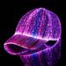 Hip-Hop Street Dance Baseball L Luminous Disco Night Light Duckbill Cap Color-Changing LED Hat Colorful_desvips.com