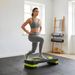 Step De Aeróbic Para Fitness Antideslizante Con Altura Regulable 3 Niveles 10/15/20 Cm Carga 150 Kg 80x31x20 Cm Verde_desvips.com