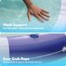 Inflatable Blue Striped Double Swimming Ring With Net Tanning Lounge Chair Sunbathing Outdoor Water Adult Coke Cup Double Lying Ring Chair_desvips.com
